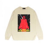 Purple Brand Long Sleeve T-Shirt Fashion Loose Long Sleeve Top