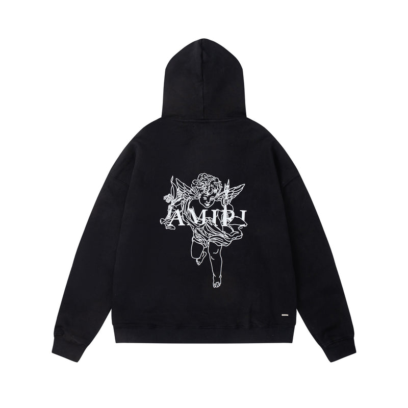 Amiri Hoodie AMIRI Cupid print hooded sweater for men and women