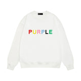 Purple Brand Sweatshirt Loose Crew Neck Sweater