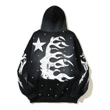 HS Hoodie Retro Distressed Loose Fleece