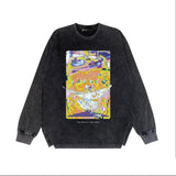 Purple Brand Distressed Long Sleeve Shirt Fashion Distressed Loose Long-sleeved Top