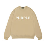 Purple Brand Sweatshirt Loose Crew Neck Sweater