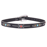 Hip-hop punk rhinestone belt colorful gemstone y2k belt