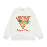 Casablanca Sweatshirts Crew neck sweater autumn and winter print men and women