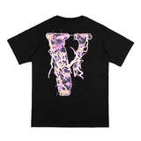 Vlone T Shirts Printed Loose Fashion Brand Men's and Women's T-shirt Short Sleeve