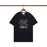Casablanca T Shirts Crew Neck Loose Cotton Tee