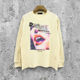 Purple Brand Long Sleeve T-Shirt Fashion Loose Long Sleeve Top
