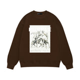 Purple Brand Sweatshirt Loose Crew Neck Sweater