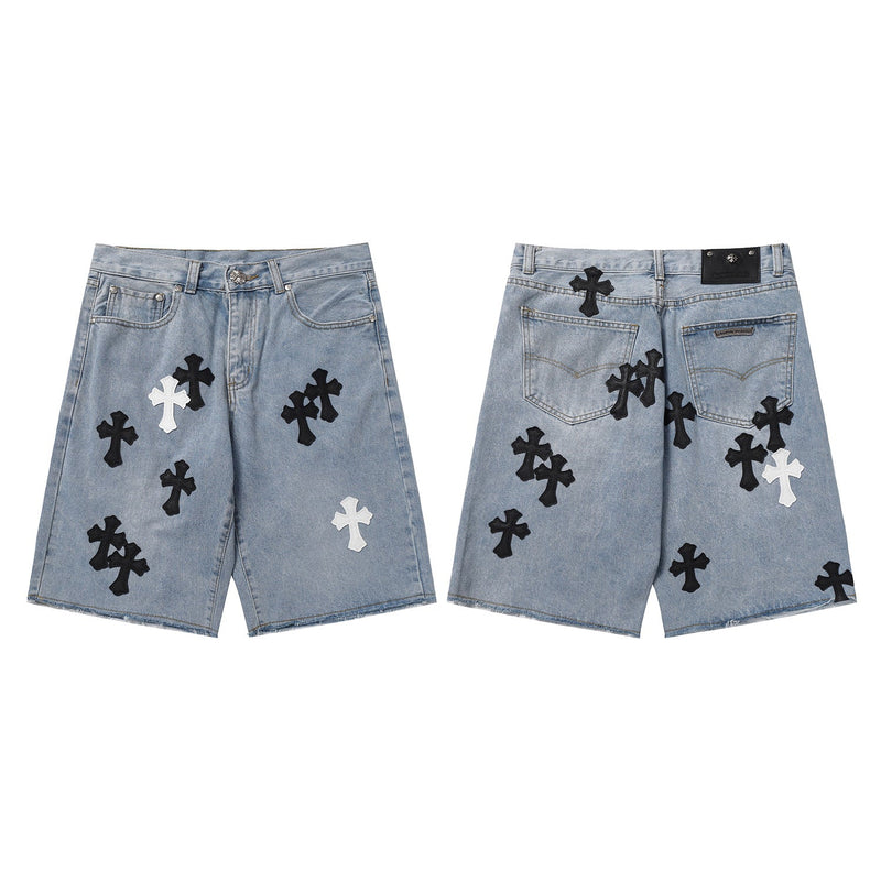 CHH Chrome Hearts Jeans Unisex Casual Loose Jeans