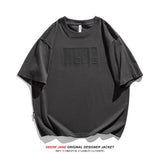 Men's T-Shirts Summer Short-Sleeved T-shirt Men's Loose Brown Casual