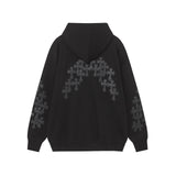 CHH Chrome Heart Hoodie Heavy Industries Embroidered Zip Sweater Hooded Jacket