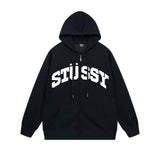 Stussy Hoodie Zip Cardigan Hooded Sweater