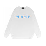 Purple Brand Long Sleeve T-Shirt Fashion Loose Long Sleeve Top