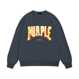 Purple Brand Sweatshirt Loose Crew Neck Sweater
