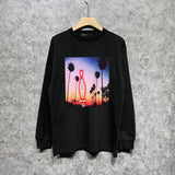 Purple Brand Long Sleeve T-Shirt Fashion Loose Long Sleeve Top