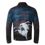 Amiri Jacket Fashion Brand Personality Slim Fit Denim Jacket