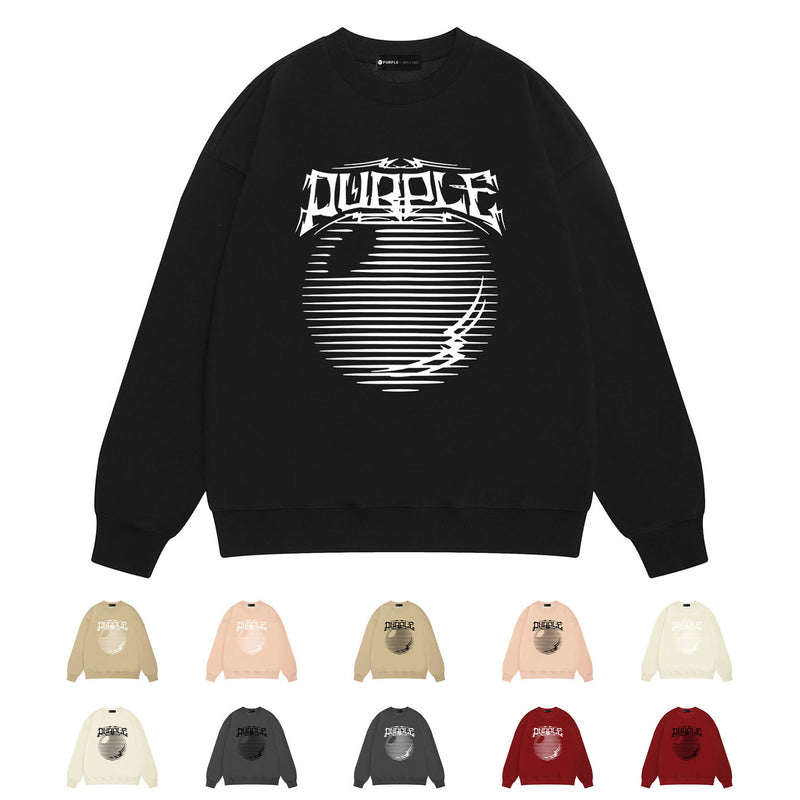 Purple Brand Sweatshirt Loose Crew Neck Sweater
