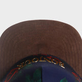 Trendy flat brimmed hat rose adjustable sun shade