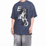 ERD T Shirts Loose Short Sleeve Vintage