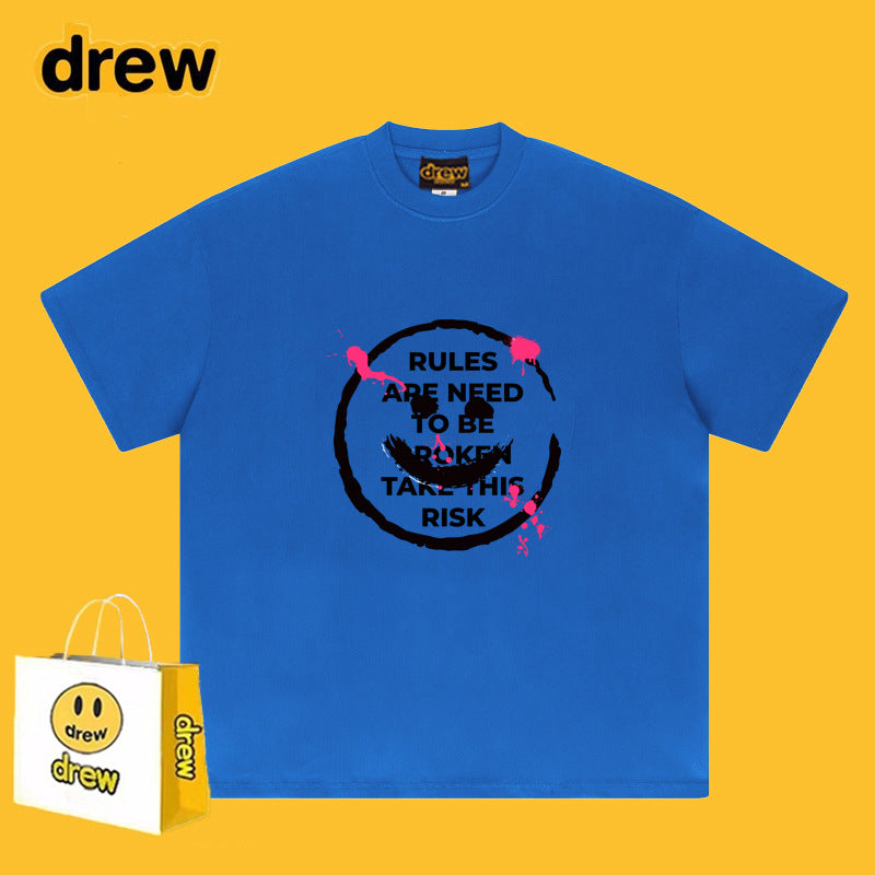 Drew T Shirts Short Sleeve Printed round Neck