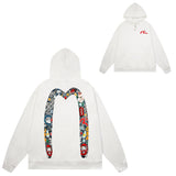 Evisu Hoodie print men and women
