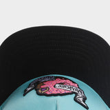 Trendy flat brimmed hat cartoon pattern