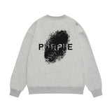 Purple Brand Sweatshirt Loose Crew Neck Sweater