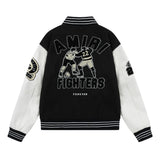 Amiri Jacket AMI Letter Pattern Baseball Jacket Jacket Men's and Women's