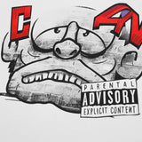 Mixed Emotion T-Shirt Crew Neck Loose Short Sleeve