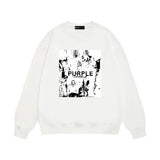 Purple Brand Sweatshirt Loose Crew Neck Sweater