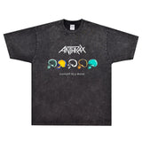 Rock Star T Shirt Anthrax Caught in a Mosh T-shirt Anthracene Band Rock Street Loose