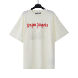 Palm Angels T-Shirts Comic Stream Lacquer Alphabet Short Sleeve T-Shirt