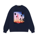 Purple Brand Sweatshirt Loose Crew Neck Sweater