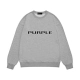Purple Brand Sweatshirt Loose Crew Neck Sweater