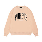 Purple Brand Sweatshirt Loose Crew Neck Sweater