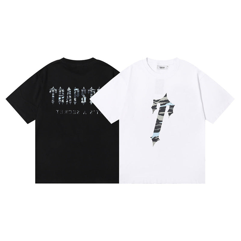 Trapstar T Shirts Trapstar Military Camouflage Print Casual Short Sleeve T-Shirt
