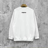 Purple Brand Sweatshirt Loose Crew Neck Sweater