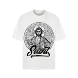 Men Vintage T-Shirts Saint Michael Tee Saint Tears