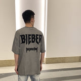 Mens Vintage T-Shirts vintage Bieber Tour Purpose Tour Short Sleeves