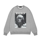 Purple Brand Sweatshirt Loose Crew Neck Sweater