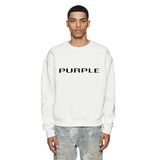 Purple Brand Sweatshirt Loose Crew Neck Sweater