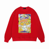 Purple Brand Sweatshirt Loose Crew Neck Sweater