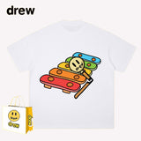 Drew T Shirts Short Sleeve round Neck T-shirt Men and Women Casual Loose