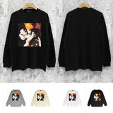 Purple Brand Long Sleeve T-Shirt Fashion Loose Long Sleeve Top
