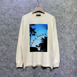 Purple Brand Long Sleeve T-Shirt Fashion Loose Long Sleeve Top