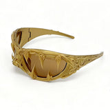 Trendy punk glasses y2k large frame eagle beak