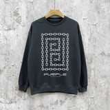 Purple Brand Sweatshirt Loose Crew Neck Sweater
