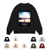 Purple Brand Sweatshirt Loose Crew Neck Sweater