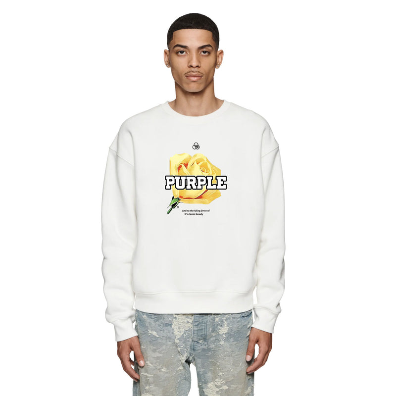 Purple Brand Sweatshirt Loose Crew Neck Sweater