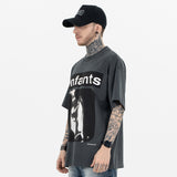 ERD T Shirts Spring and Summer Print Short Sleeve T-shirt for Men and Women